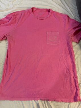 Vineyard Vines Men's Short-Sleeve Pocket Tee - Hot Pink